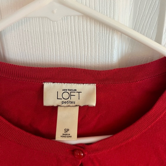 Red Button-Up Cardigan - Picture 3 of 6